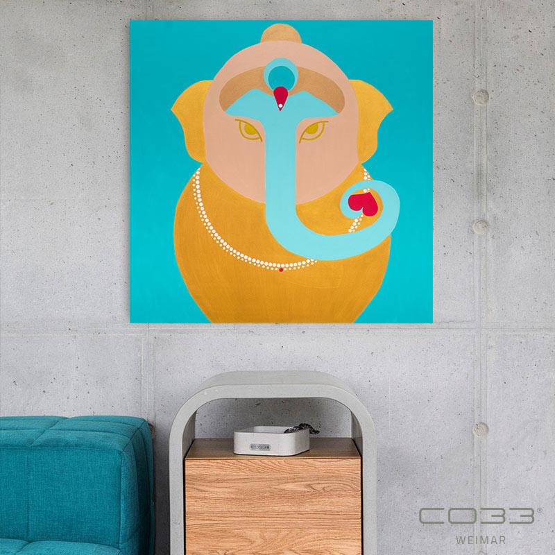 Gemaelde Ganesha in Kunst Interior