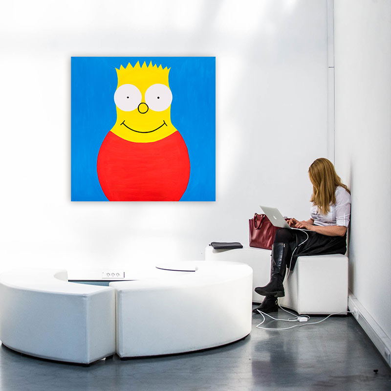 Gemaelde Bart Simpson in Kunst Interior